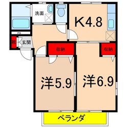 シャーメゾンブロードＡの物件間取画像